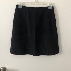 Black suede skirt